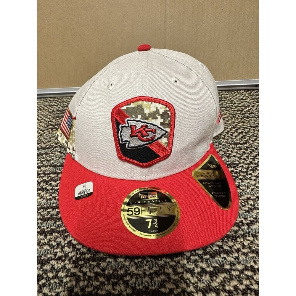New Era Kansas City Chiefs NFL 59Fifty 2023 STS Fitted Hat Stone Size 7 3/4